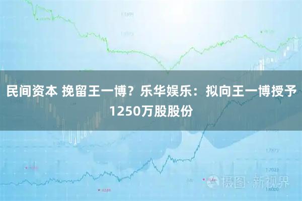 民间资本 挽留王一博？乐华娱乐：拟向王一博授予1250万股股份