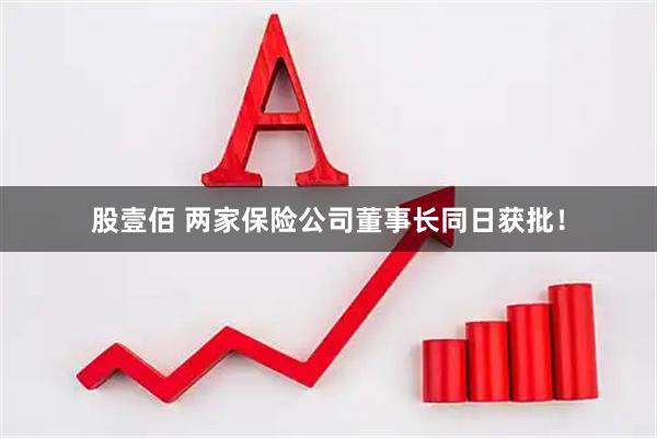 股壹佰 两家保险公司董事长同日获批！