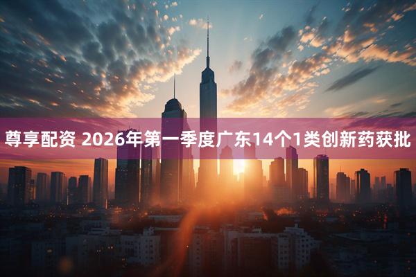 尊享配资 2026年第一季度广东14个1类创新药获批