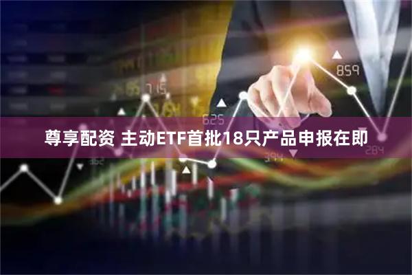 尊享配资 主动ETF首批18只产品申报在即